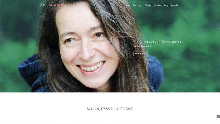 Autorin Kirsten Harder Webdesign