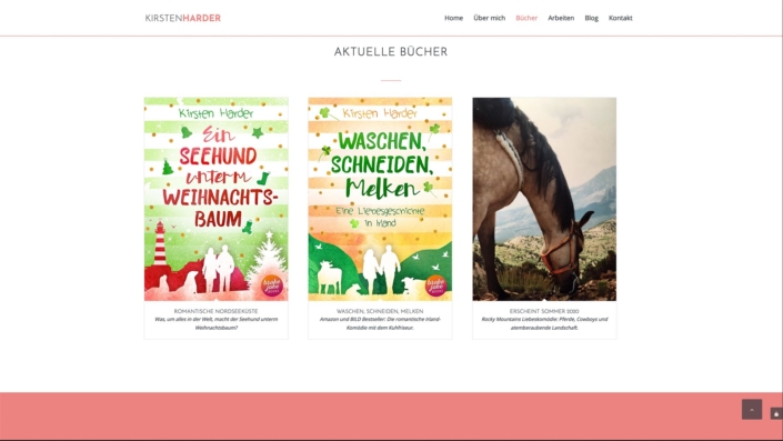 Autorin Kirsten Harder Webdesign