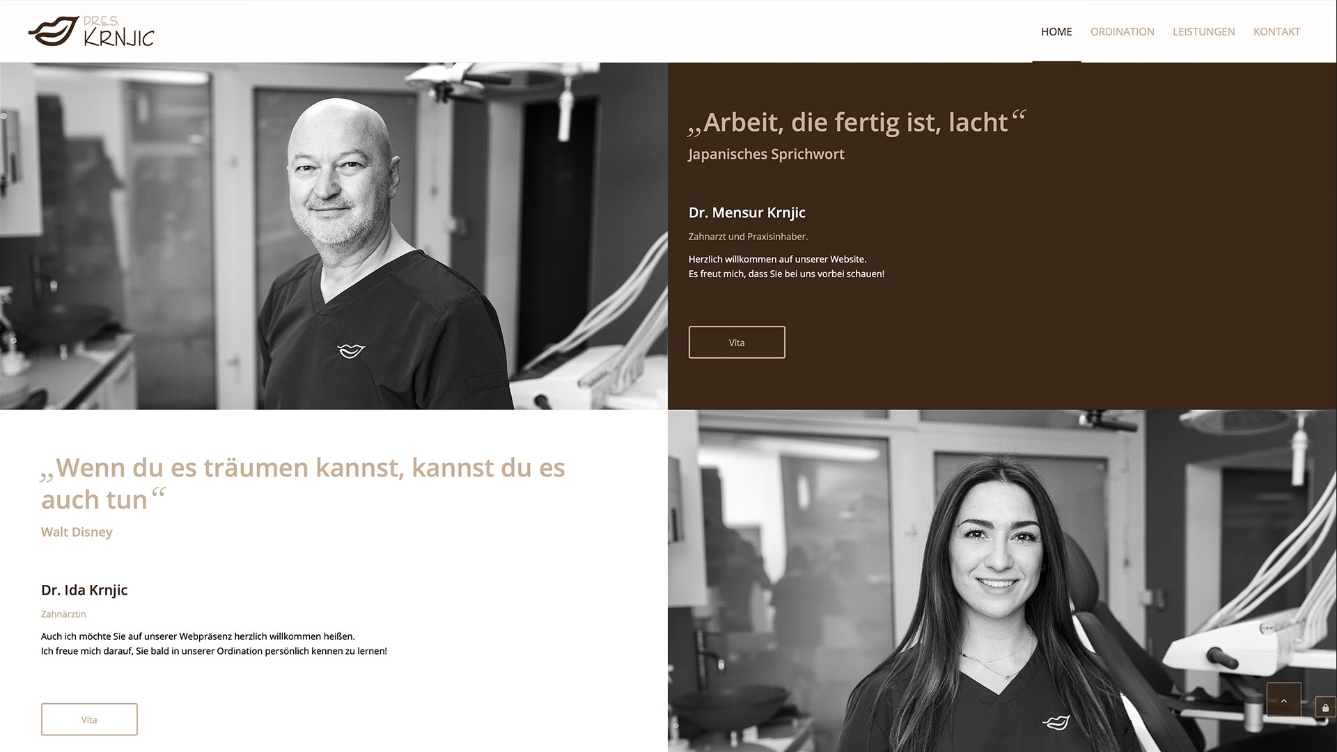 Dres. Krnjic Zahnarzt Webdesign