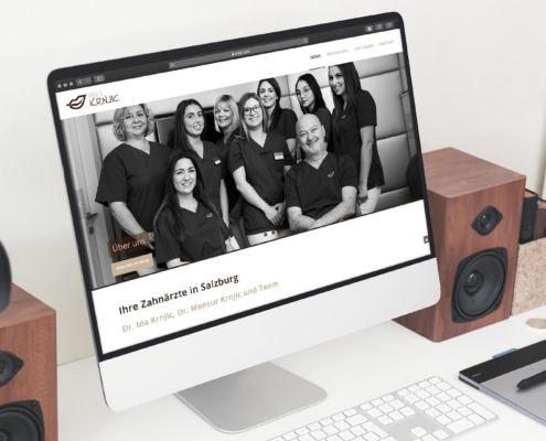 Dres. Krnjic Zahnarzt Webdesign by TM BRANDING in Südtirol