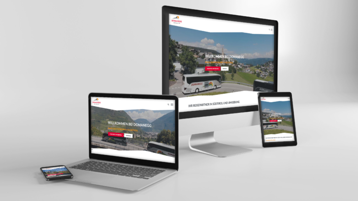 Domanegg Busreisen Bozen Webdesign Südtirol