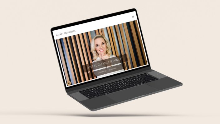 Moderatorin Katrin Prähauser Webdesign Konzept