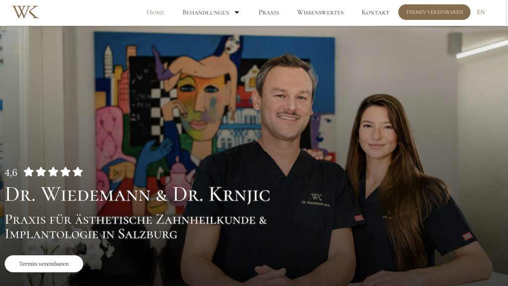 TM Branding - Referenzen - Zahnärzte - ZahnWK - Salzburg