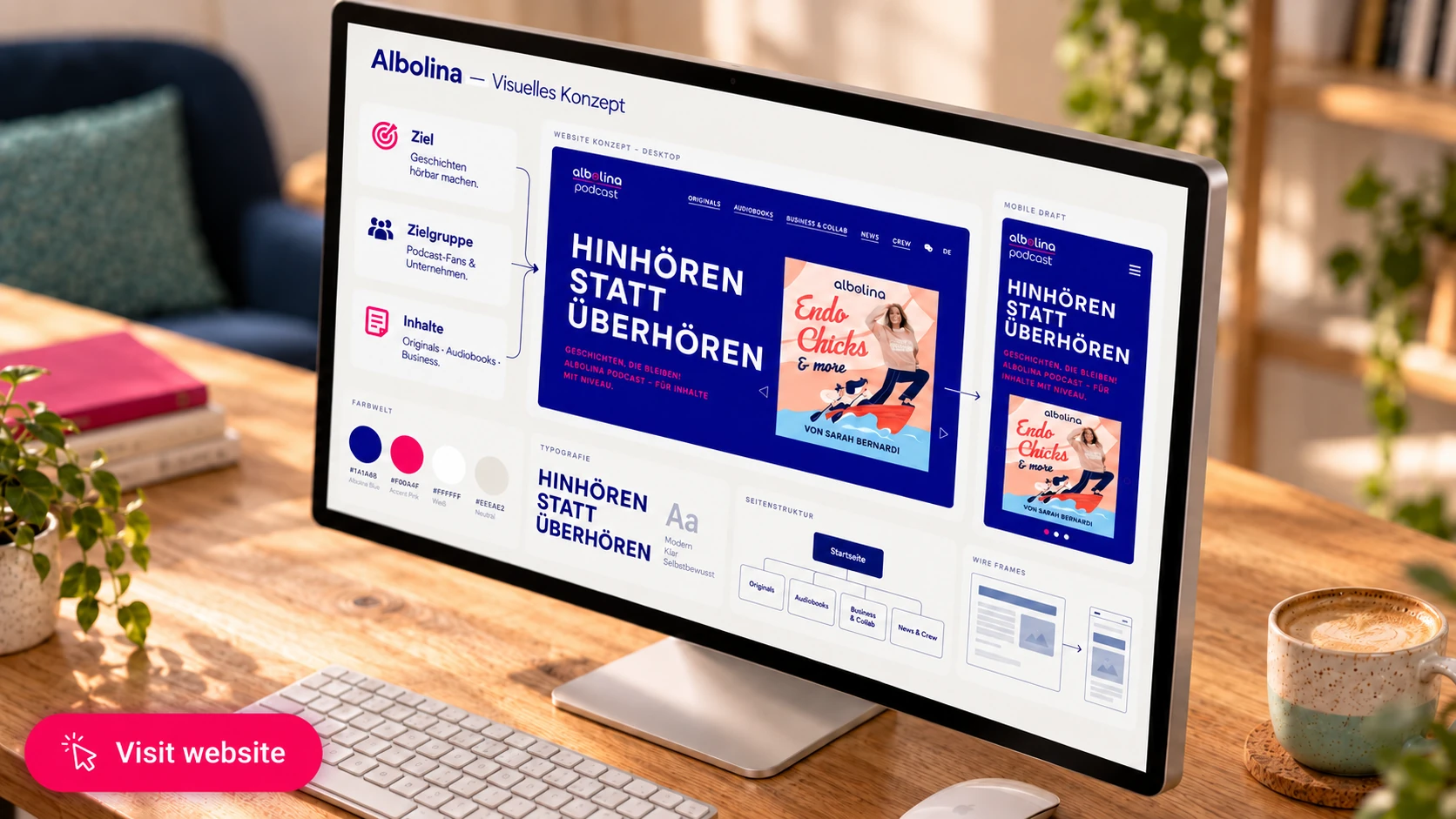 Visuelles Konzept für Deine Website